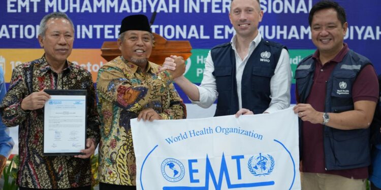 Muhammadiyah Jadi EMT Pertama di Indonesia yang Terverifikasi Standar Internasional WHO